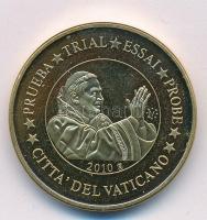Vatikán 2010. 20c XVI Benedek próbaveret T:1  Vatican 2010. 20 Cents Benedict XVI trial strike C:UNC