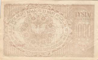 Lengyelország 1919. 1000M(12x) egymásutáni sorszámokkal T:II+