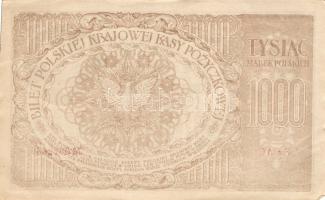 Lengyelország 1919. 1000M(12x) egymásutáni sorszámokkal T:II+