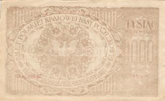 Lengyelország 1919. 1000M(12x) egymásutáni sorszámokkal T:II+