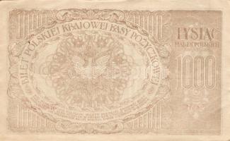 Lengyelország 1919. 1000M(12x) egymásutáni sorszámokkal T:II+