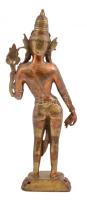 Keleti bronz szobor.  Jelzés nélkül. 43 cm