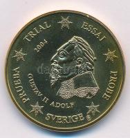 Svédország 2004. 50c II. Gusztáv Adolf próbaveret T:1 fo. Sweden 2004. 50 cents Gustav Adolf II trial strike C:UNC spotted