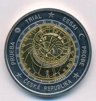Csehország 2003. 2E Asztronómiai óra próbaveret T:1 Czech Republic 2003. 2 Euros Astronomical clock trial strike C:UNC