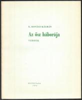 5 db Békéscsabai Megyei Könyvtár által kiadott bibliofil verseskötet sorozatából, mind számozott és ...