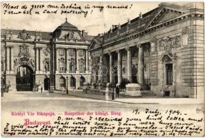 1904 Budapest I. Királyi vár főkapuja (EB)