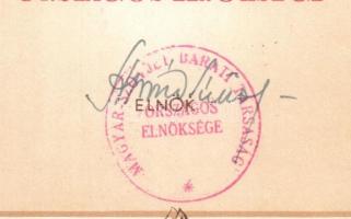 1976 Apró Antal (1913-1994) aláírása okelvélen