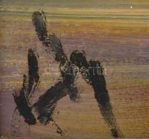 Gábri/Gábry Albert (1935-2004): Juhnyáj. Olaj, farost, jelzett, hátoldalán a művész címkéjével és au...