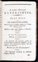 Risz Pál: A keresztényi tudományban való rövid oktatás, D. Luther Mártonnak katekismusa szerint. Kas...