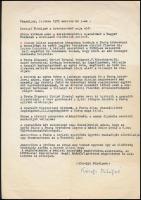 1972 gr. Károlyi Mihályné Andrássy Katinka által aláírt bérbeadással kapcsolatos okmány