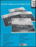 cca 1980 Solti György, Doráti Antal, Bernard Haitink karmesterek aláírása lemezismertetőn /Sir Georg...