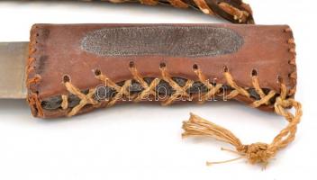 Régi bozótvágó kés 70 cm Bőr tokkal