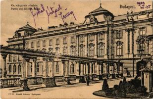 1903 Budapest I. Királyi várpalota részlete. Divald Károly 645.