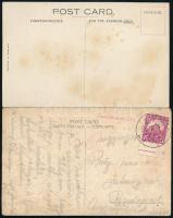 cca 1930 3 db hajózással kapcsolatos papírrégiség tétel: 1 db Cunard Line, R.M.S Tuscania óceánjáró ...