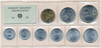 1982. 2f-10Ft (9xklf) érmés forgalmi sor fóliatokban T:1,1- Adamo FO15