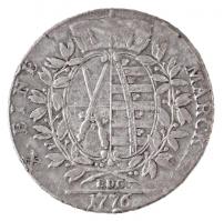Német Államok / Szászország-Albertine 1776EDC Tallér Ag "III. Frigyes Ágost" Drezda (27,91...
