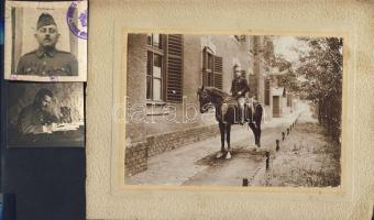 cca 1890-1940 10 db katonákat ábrázoló fotó