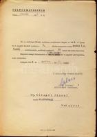 1948 3 db rendőrségi kinevezési okmány