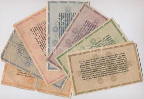 1946. 7db-os vegyes Adópengő-sor T:vegyes