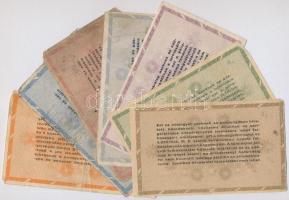 1946. 7db-os vegyes Adópengő-sor T:vegyes