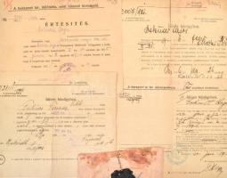 1921-1940 Esküdt Lajos, a Nagyatádi-féle per iratai: teljes ítélet, idézések, kérvények