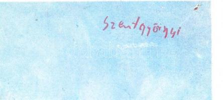 1953 Május 17-én a Népfrontra szavazunk, választási plakát, Szentgyörgyi grafikája, hajtott, szakadá...