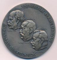 Madarassy Walter (1909-1994) 1967. Scientiarum Medicinae Universitas Budapestinensis - Semmelweis, Hőgyes, Korányi ezüstözött Br emlékérem, hátoldalon 1769 vésettel (60mm) T:2