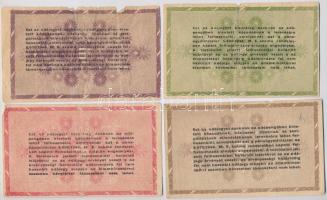 1946. 4db-os vegyes Adópengők, változatok T:vegyes
alacsony sorszámú 10.000 AP
sorszám nélküli 50....