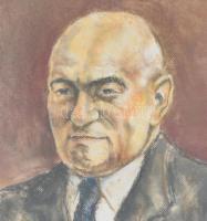 Csáki-Maronyák József (1910-2002): Rákosi Mátyás. Pasztell, papír, jelzett, üvegezett keretben, 48×3...