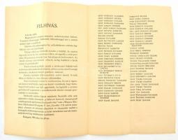 1914 " A kocka eldőlt..." Felhívás a világháború kitörése alkalmából adakozásra, segélyala...