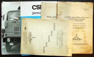 4 db csepel teherautó leírás + 1 db fotó
