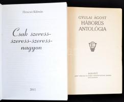 2 db könyv - Gyulai Ágost: Háborús Antológia. Bp., Élet.  Kiadói egészvászon kötés, kissé kopottas á...