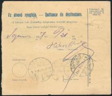 1917 Csomagszállító 2,70K bérmentesítéssel Győrből Sopronba