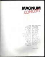 Magnum concert. Fribourg, 1985, Musee d'art et d'histoire de Fribourg. Kiállítási katalógu...