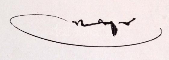 ca 1922 Kner Izidor aláírása levélen