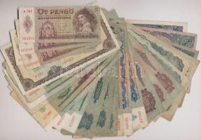 1930-1946. 30db-os vegyes pengő bankjegy tétel, T:vegyes
