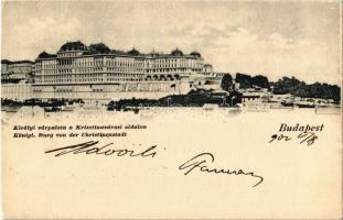 1902 Budapest I. Királyi várpalota a Krisztinavárosi oldalon