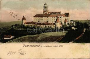 1902 Pannonhalma az ezredéves emlék felől