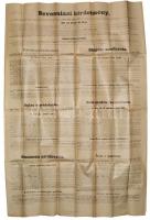 1914 Katonák sorozására felhívó hirdetmény a monarchia összes nyelvén a világháború kitörésekor. Haj...