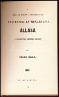 Szabó Béla: A Magyar Korona országainak státusjogi és monarchiai állása a Pragmatica Sanctio szerint...