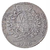 Német Államok / Szászország-Albertine 1780IEC Tallér Ag "III. Frigyes Ágost" Drezda (27,88...