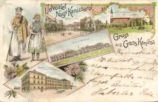 1897 Nagykanizsa sörgyárral és laktanyával Litho (b)