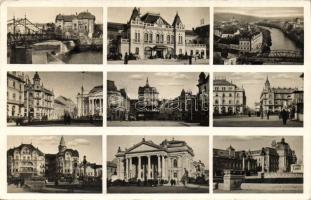 9 db háború előtti magyar és külföldi városképes lap vagyes minőségben főleg a 10-es évekből