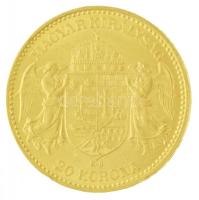 1895KB 20K Au "Ferenc József" Körmöcbánya (6,78g/0.900) T:1- kis ph. / Hungary 1895KB 20 K...