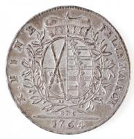 Német Államok / Szászország-Albertine 1764EDC Tallér Ag "III. Frigyes Ágost" Drezda (27,94...