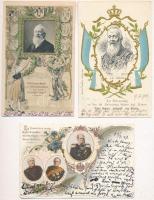 13 db RÉGI motívum képeslap: uralkodó, politikus / 13 pre-1945 motive postcards: royalty, politican