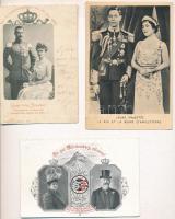 13 db RÉGI motívum képeslap: uralkodó, politikus / 13 pre-1945 motive postcards: royalty, politican