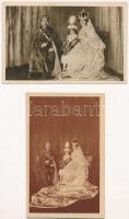 13 db RÉGI motívum képeslap: uralkodó, politikus / 13 pre-1945 motive postcards: royalty, politican