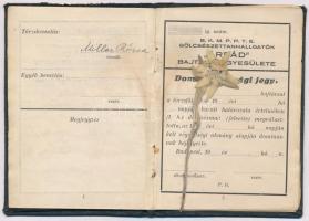 cca 1925-26 B. K. M. P. P. T. E. Bölcsészettanhallgatók "Árpád" Bajtársi Egyesülete Daru t...