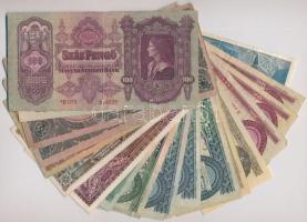 Vegyes 17db-os pengő és forint bankjegy tétel valamint Jugoszlávia 1996. 50D T:III,III-